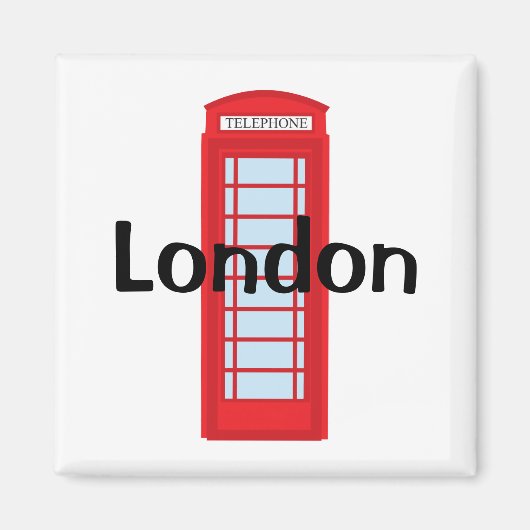 Londense telefooncel magneet (Voorkant)