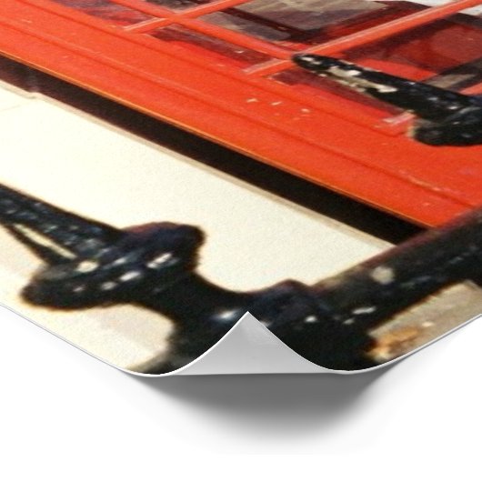 Londense telefooncel poster (Hoek)