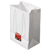 Londense telefooncel rode dubbeldeksbus medium cadeauzakje (Voorkant Gekanteld)