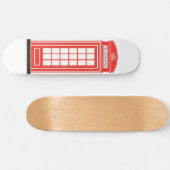 Londense telefooncel skateboard (Horizontaal)