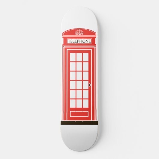 Londense telefooncel skateboard (Voorkant)