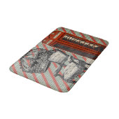 Londense telefooncel Victoriaans jubileumkroon Badmat (Gekanteld)