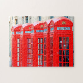 Londense telefoonhokjes. legpuzzel