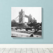  Londense towerbrug, druk op de rivier de Theems Canvas Afdruk (Insitu (Houten vloer))