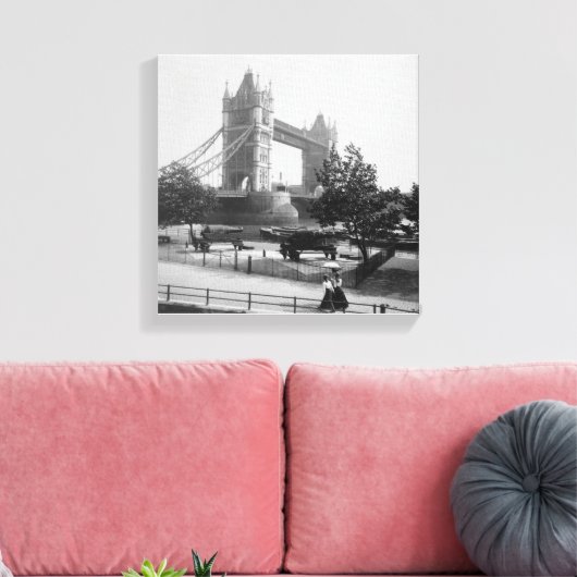  Londense towerbrug, druk op de rivier de Theems Canvas Afdruk (Insitu (Woonkamer))