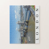 Londense towerbrug — luchtpuzzel uitzicht legpuzzel (Verticaal)