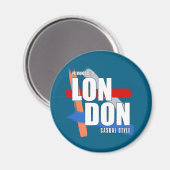 Londense typografie magneet (Voorkant / Achterkant)