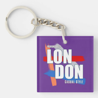 Londense typografie sleutelhanger
