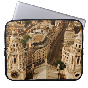 Londense uitzicht panorama met stadsarchitectuur laptop sleeve