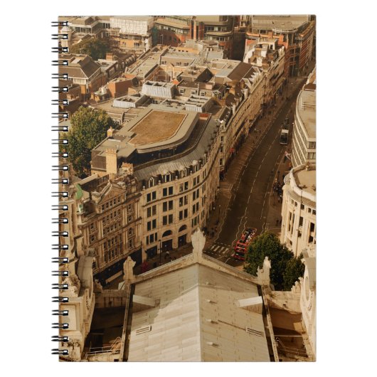 Londense uitzicht panorama met stadsarchitectuur notitieboek (Voorkant)