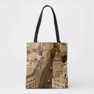 Londense uitzicht panorama met stadsarchitectuur tote bag