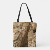 Londense uitzicht panorama met stadsarchitectuur tote bag (Achterkant)
