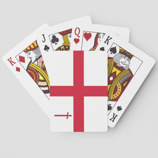 Londense vlag pokerkaarten (Achterkant)