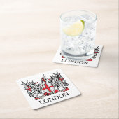 Londense wapenschild kartonnen onderzetters (Insitu)