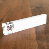 Londense wapenschild naambordje (Zijkant)