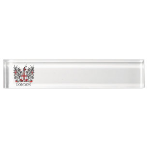 Londense wapenschild naambordje