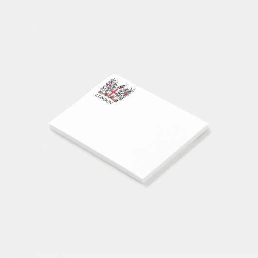 Londense wapenschild post-it® notes (Schuin)
