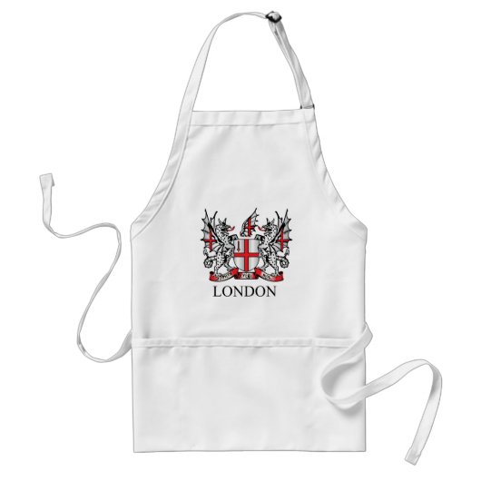 Londense wapenschild standaard schort (Voorkant)