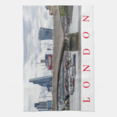 Londense waterloo Bridge theedoek (Verticaal)