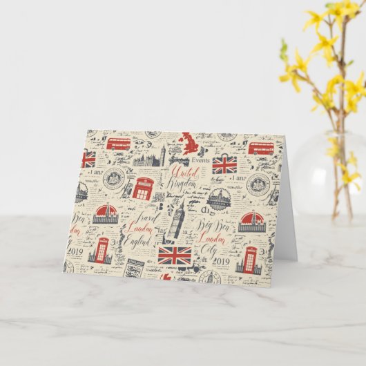  Londense Wenskaart (blanco) Kaart (Gele Bloem)