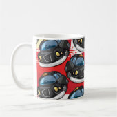 Londense zwarte taxi koffiemok (Links)