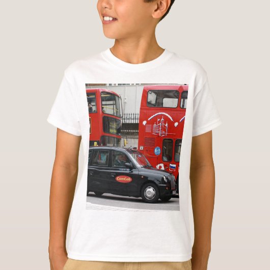 Londense zwarte taxi t-shirt (Voorkant)
