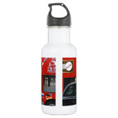 Londense zwarte taxi waterfles (Achterkant)