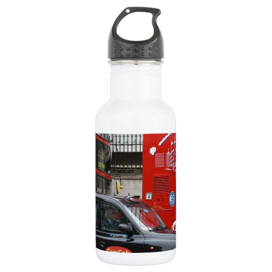 Londense zwarte taxi waterfles (Voorkant)