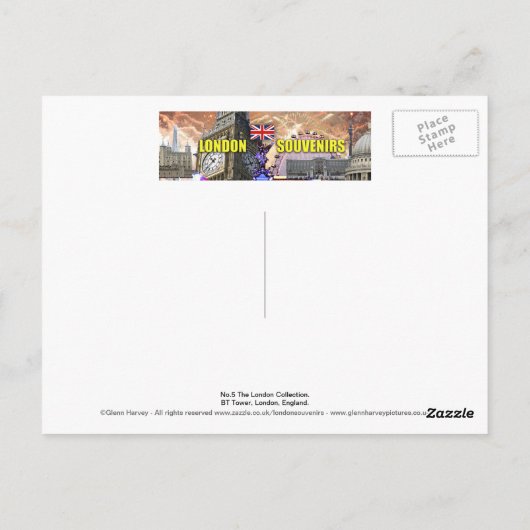 Londenskyline Briefkaart (Achterkant)