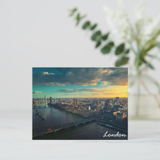 Londenskyline Briefkaart (Staand voorkant)