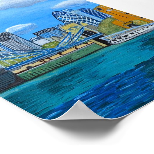 Londenskyline Poster (Hoek)