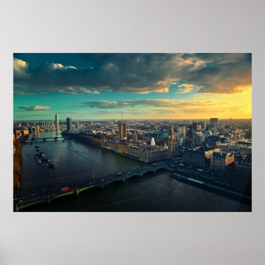 Londenskyline Poster (Voorkant)