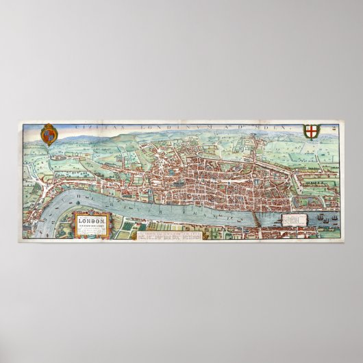 London1560 Map Poster (Voorkant)