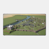 London 1300 Aerial Uitzicht Deskmat Bureaumat (Voorkant)