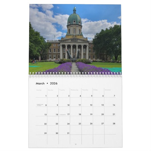 London 2026 Calendar Kalender (Mar 2026)