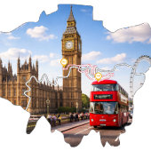 London 26.2 Marathon Parcourskaart Mok