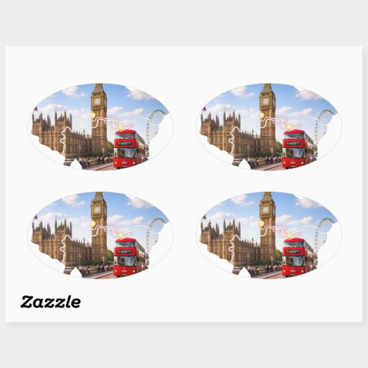 London 26.2 Marathoner Course Map Sticker (Vel)