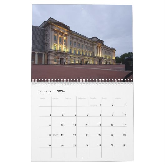 London at night 2026 Calendar Kalender (Jan 2026)