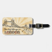 London Bagagelabel Bag Label (Voorkant horizontaal)