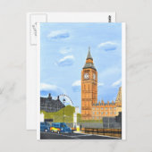 London Big Ben Briefkaart (Voorkant / Achterkant)
