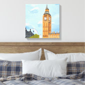 London Big Ben Canvas Print (Insitu (Slaapkamer))