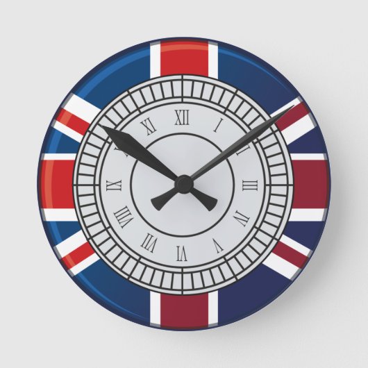 London Big Ben Clock Face Wall klok (Voorkant)