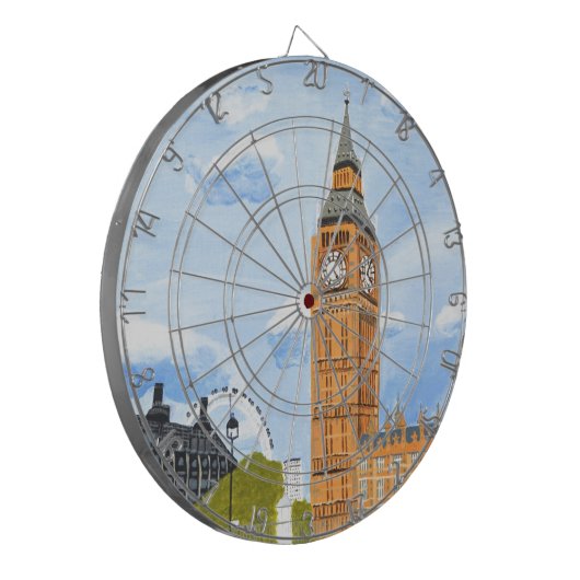 London Big Ben Dartbord (Voorkant Links)