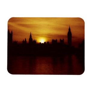 London-Big Ben-Elizabeth Tower-Sunset-Magnet Magneet