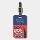 London Big Ben | Engeland Bagagelabel (Voorkant verticaal)
