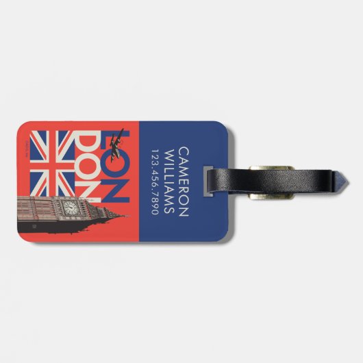 London Big Ben | Engeland Bagagelabel (Achterkant horizontaal)