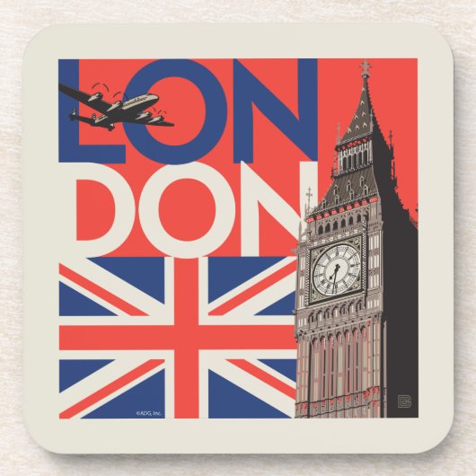 London Big Ben | Engeland Bier Onderzetter (Voorkant)