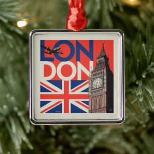London Big Ben   Engeland Metalen Ornament