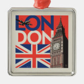 London Big Ben | Engeland Metalen Ornament (Voorkant)