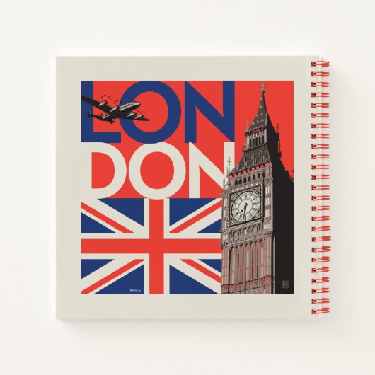 London Big Ben | Engeland Notitieboek (Achterkant)
